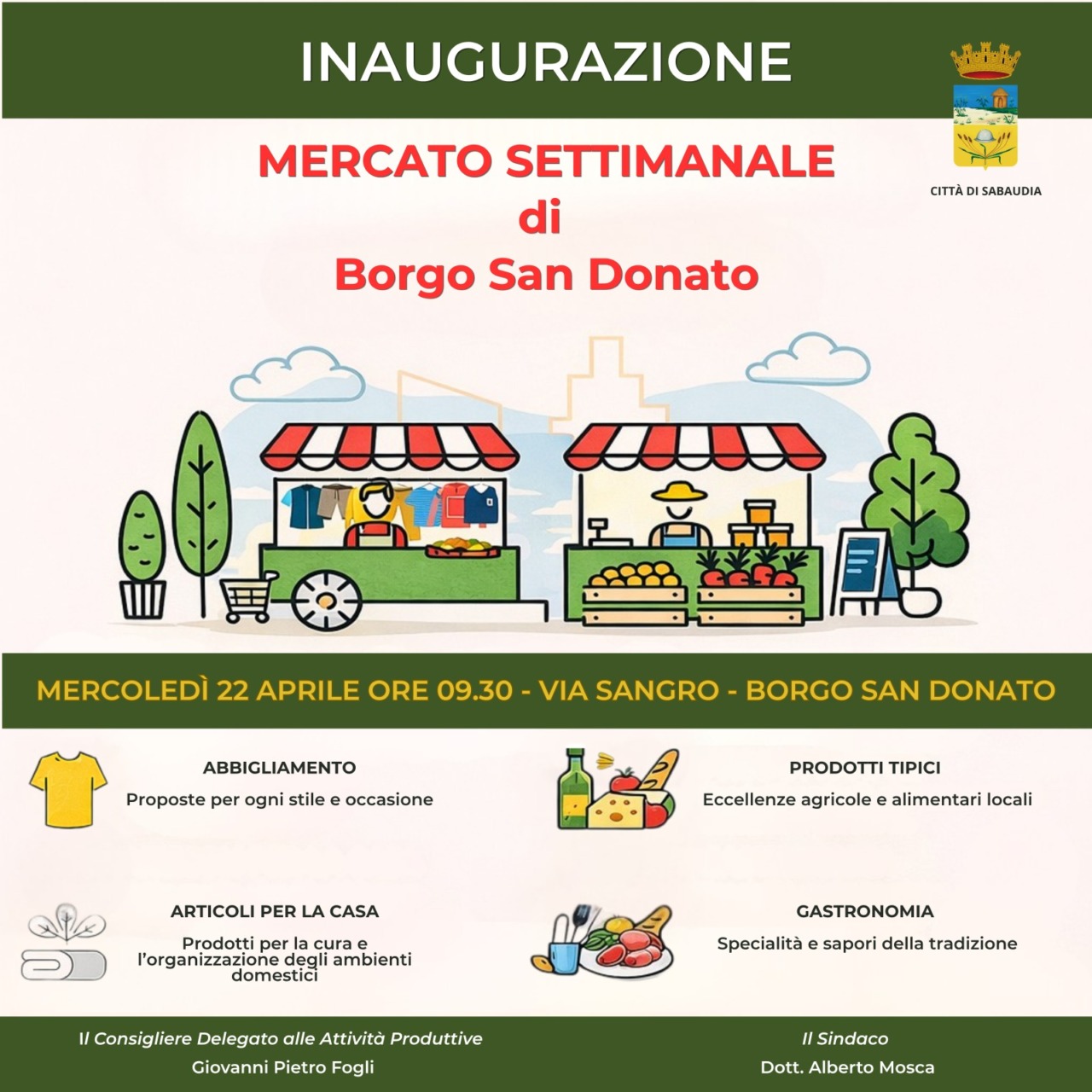 Mercato settimanale, da mercoledì prossimo arriva anche a San Donato