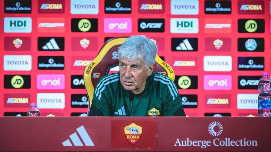 Prima di Roma-Atalanta, Gasperini si commuove parlando di Dea e di Percassi e lascia la conferenza
