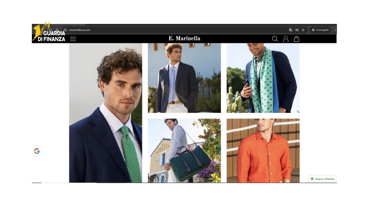 Articoli di abbigliamento contraffatti, sequestrato e oscurato un sito di e-commerce