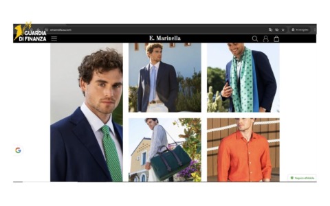 Articoli di abbigliamento contraffatti, sequestrato e oscurato un sito di e-commerce