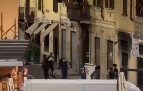 Rissa nelle vie del centro storico