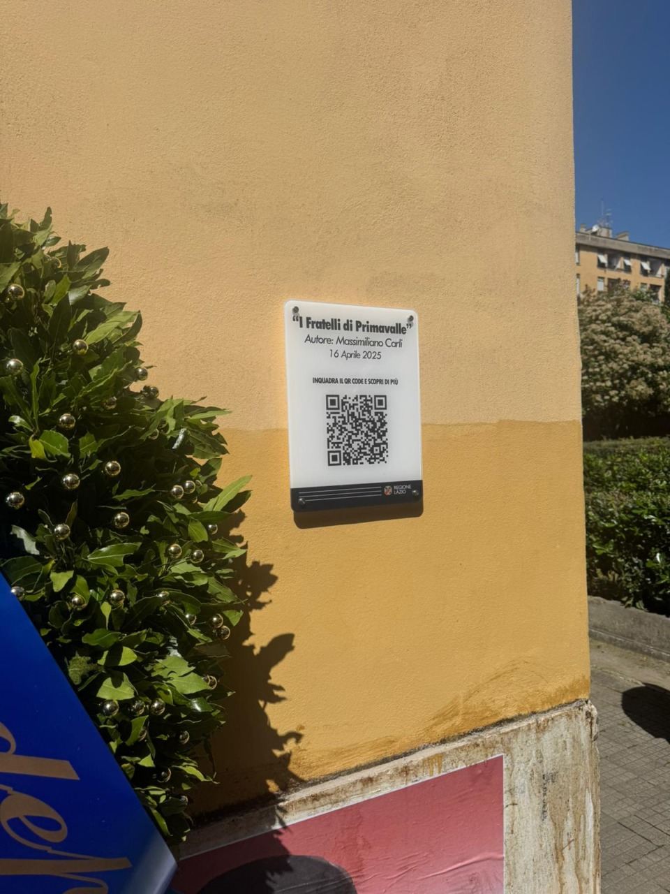 Rogo di Primavalle, murales e targa in memoria dei fratelli Mattei