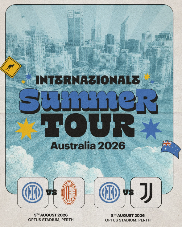 Tournée estiva in Australia per Inter, Milan, Juventus e Palermo