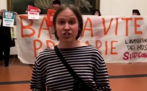 Uffizi, blitz dei lavoratori precari nelle Galllerie