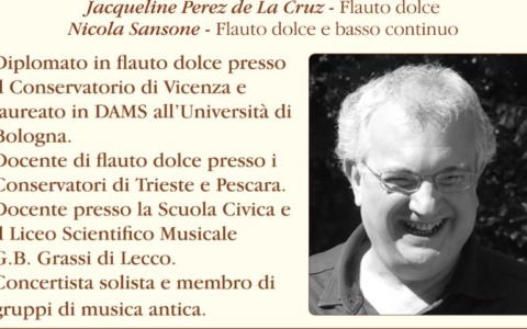 Uni 3 Valmadrera: “Il flauto degli angeli” con Nicola Sansone