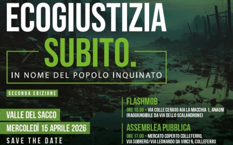 Valle del Sacco, la campagna “Ecogiustizia Subito” torna a chiedere bonifiche e giustizia ambientale