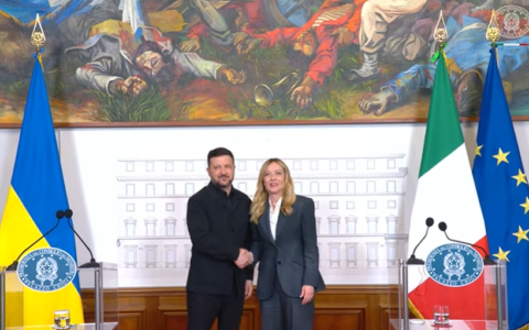 Zelensky a Roma incontra Meloni: “Sempre dalla parte di Kiev. Interesse comune nella produzione di droni”