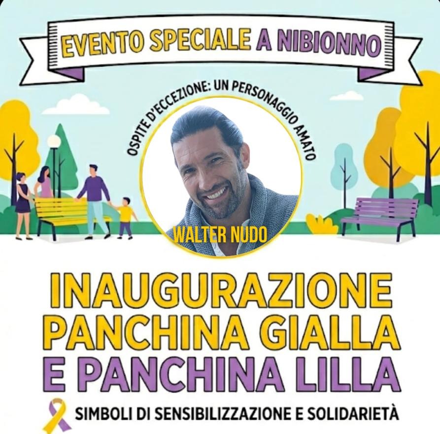 A Nibionno due panchine per sensibilizzare, saranno inaugurate con Walter Nudo