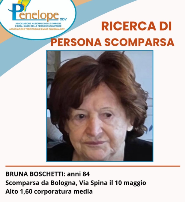 Ritrovata viva l’anziana scomparsa a Bologna