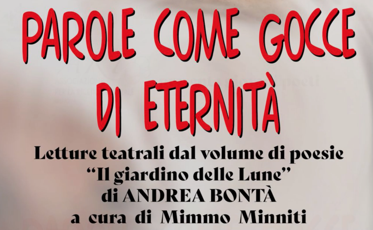 Associazione ART, lettura teatrali di Poesie dal libro “Il Giardino delle Lune” sabato 16 maggio.