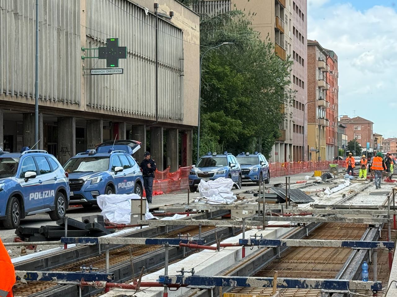Controlli Antimafia nel cantiere del tram di via Emilia Ponente