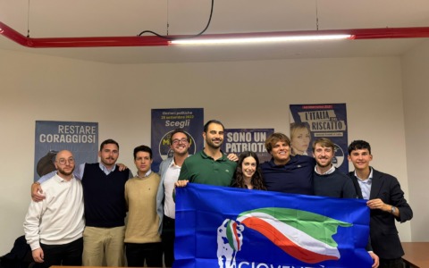 Fasolino alla guida di Gioventù Nazionale Varese