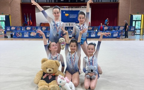 Ginnastica ritmica, le “Crisalidi” di Gymnastikè fra le migliori in Italia