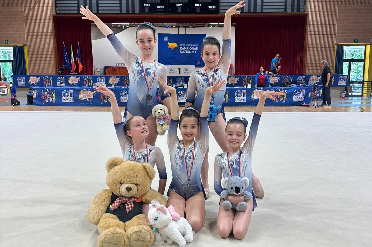 Ginnastica ritmica, le “Crisalidi” di Gymnastikè fra le migliori in Italia