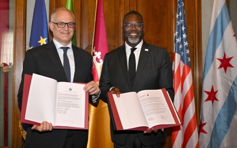 Gualtieri incontra il Sindaco di Chicago Johnson