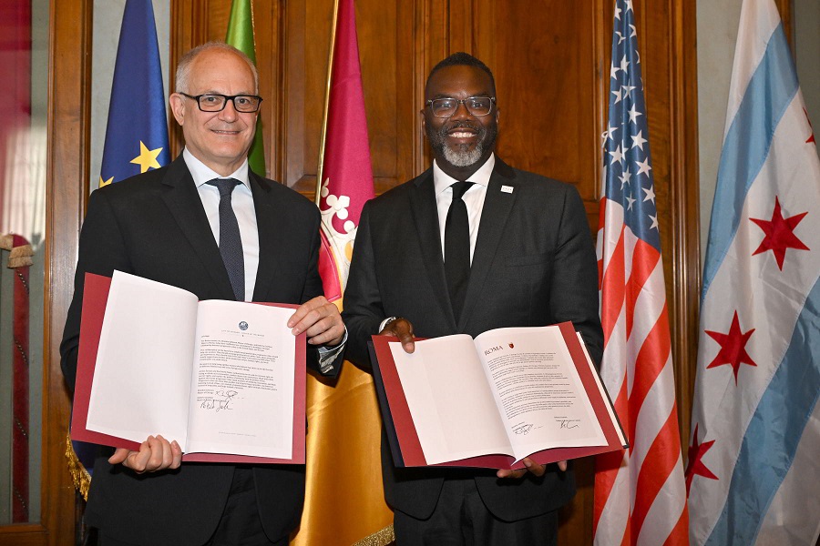 Gualtieri incontra il Sindaco di Chicago Johnson