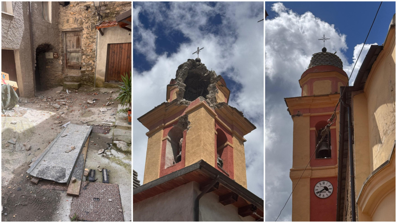 Il campanile di Corte sventrato era senza parafulmine. Diversi i danni alla chiesa e alle abitazioni
