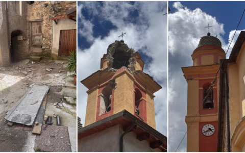 Il campanile di Corte sventrato era senza parafulmine. Diversi i danni alla chiesa e alle abitazioni