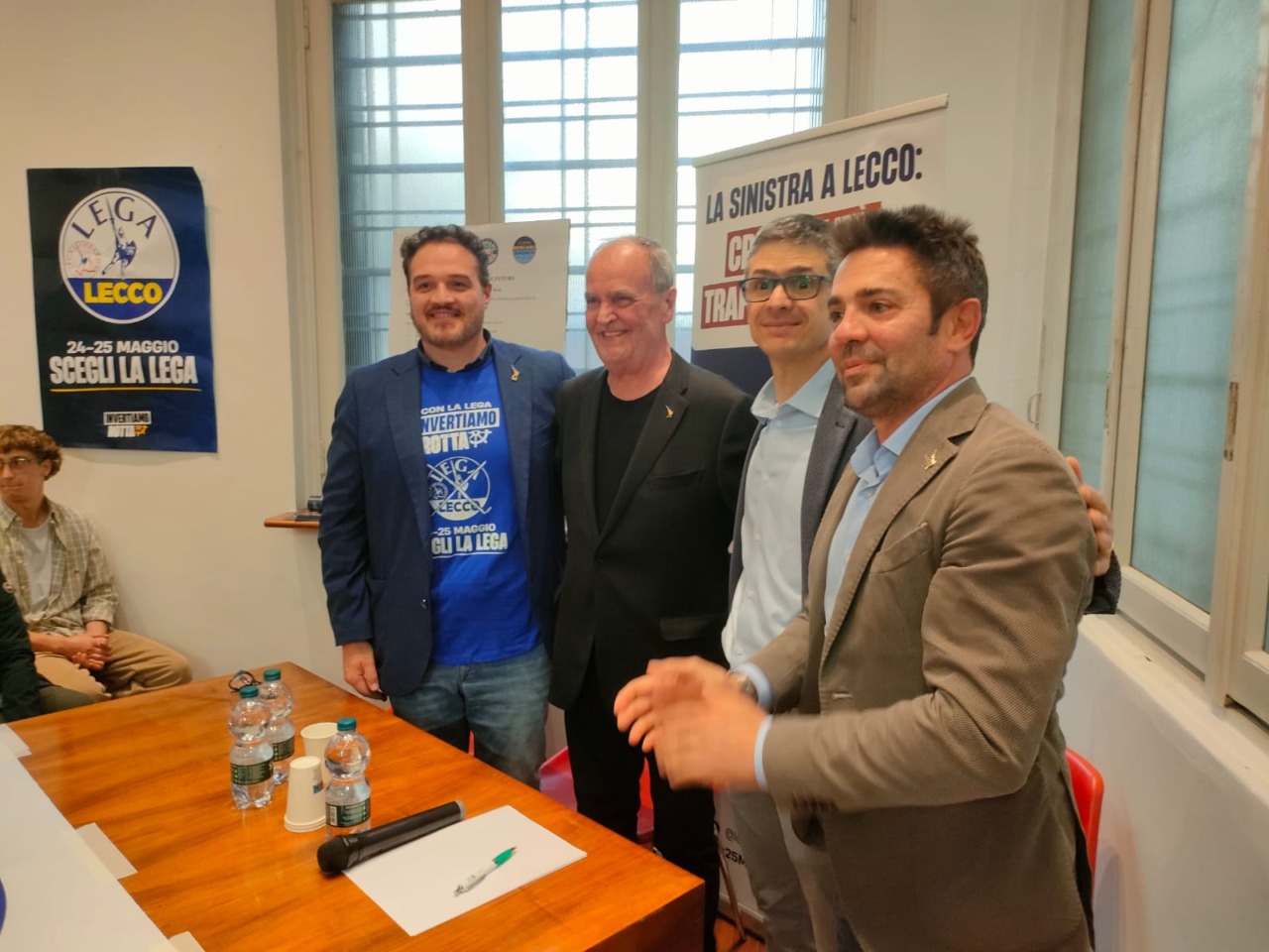 Il Ministro Calderoli a Lecco a sostegno di Filippo Boscagli candidato Sindaco