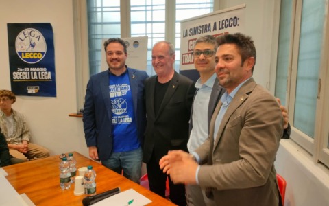 Il Ministro Calderoli a Lecco a sostegno di Filippo Boscagli candidato Sindaco