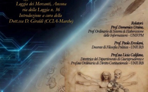 “Intelligenza Artificiale tra coscienza e consapevolezza. Opportunità e insidie” il 22 maggio alla Loggia dei Mercanti.