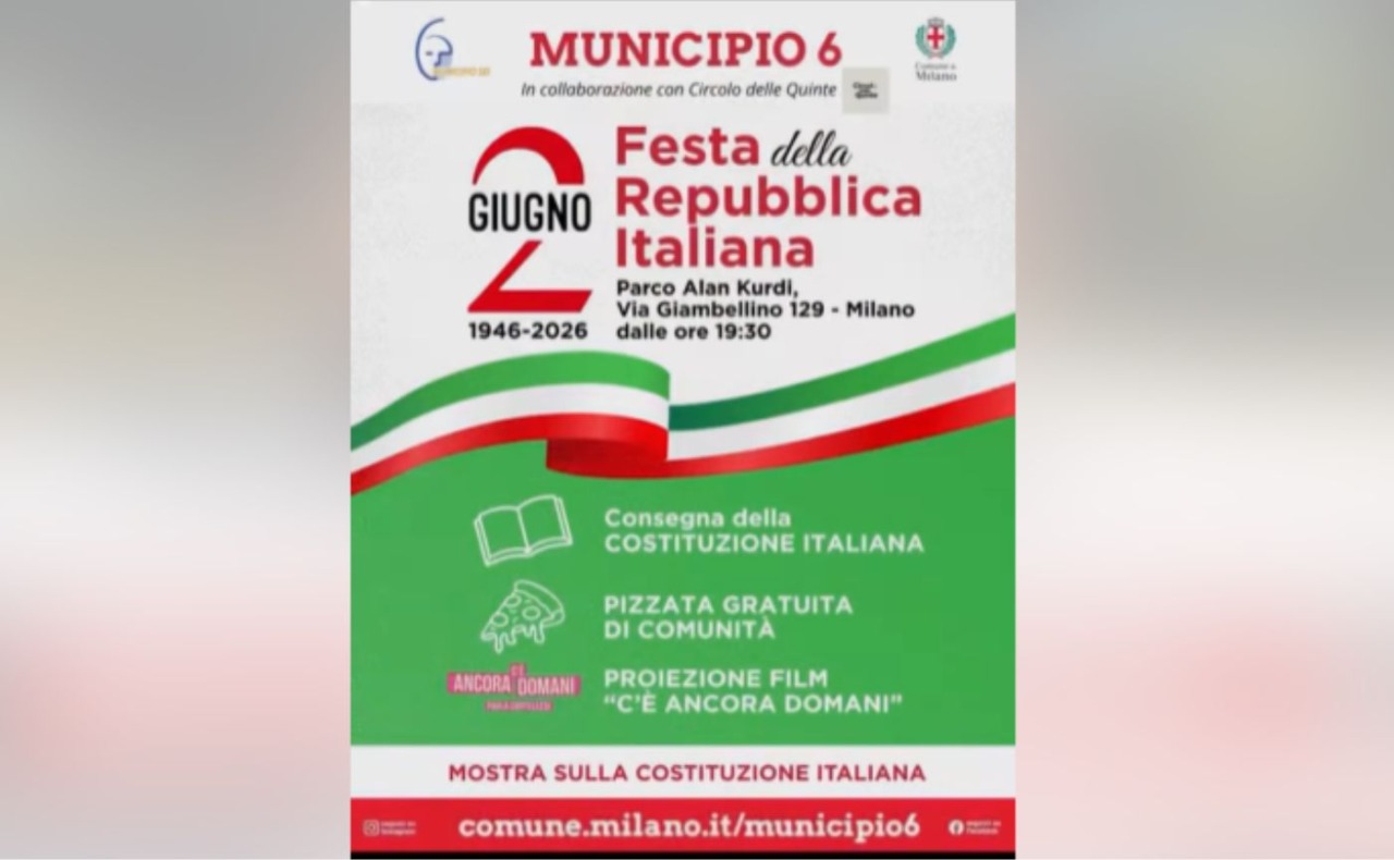 Municipio 6 celebra la Festa della Repubblica: al Parco Alan Kurdi una serata tra cinema, Costituzione e comunità