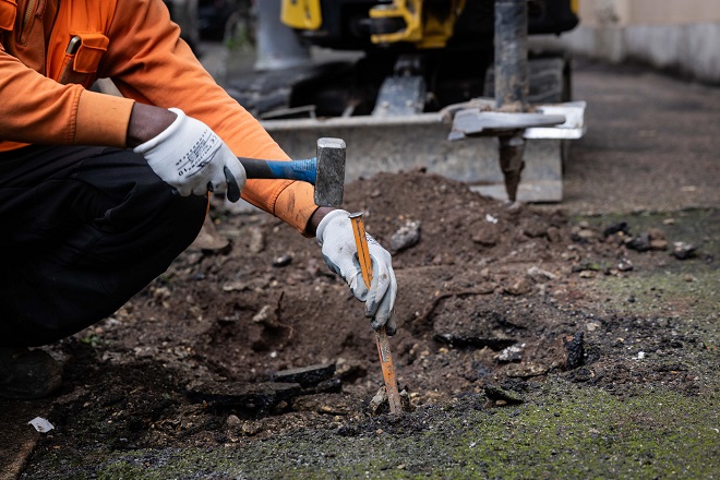 Partiti i lavori per la riqualificazione dell’area verde in via Tito