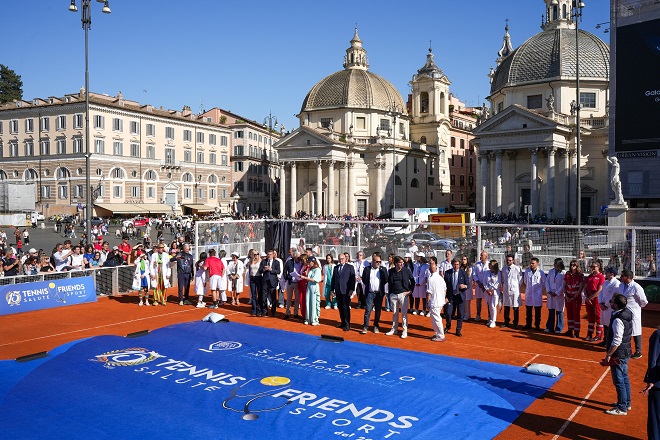 Tennis & Friends a Piazza del Popolo: 10 mila screening gratuiti