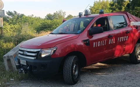 Vigili del Fuoco in azione per ricerca persona al Sesia