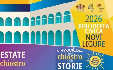 Al via le rassegne culturali dell’Estate nel Chiostro alla Biblioteca Civica di Novi Ligure