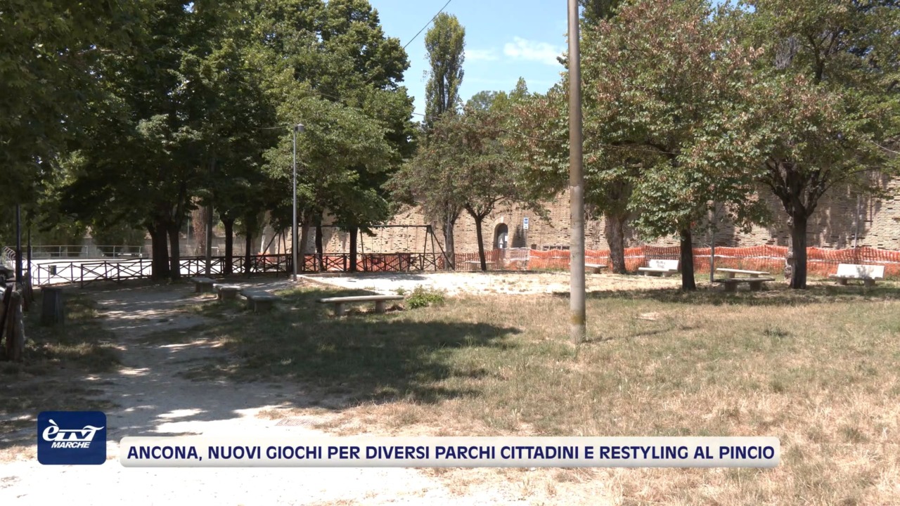 Ancona, nuovi giochi per diversi parchi cittadini e restyling al Pincio – VIDEO