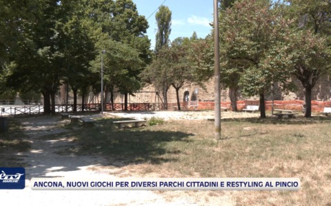 Ancona, nuovi giochi per diversi parchi cittadini e restyling al Pincio – VIDEO