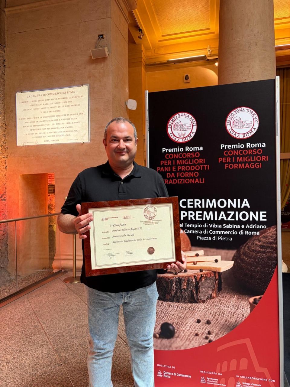 Angelo Bilancia, terzo posto al Premio Roma 2026 per l’amaretto alla visciola