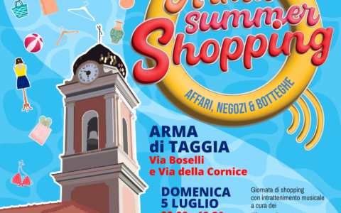 Arma Summer Shopping: affari, negozi & botteghe, domenica 5 luglio accende il centro ad Arma di Taggia