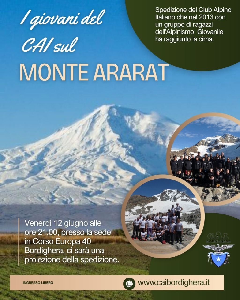 I giovani del Cai sul Monte Ararat