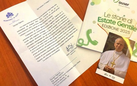 Il Papa ringrazia l’Auser Ticino Olona per il progetto “Estate gentile”