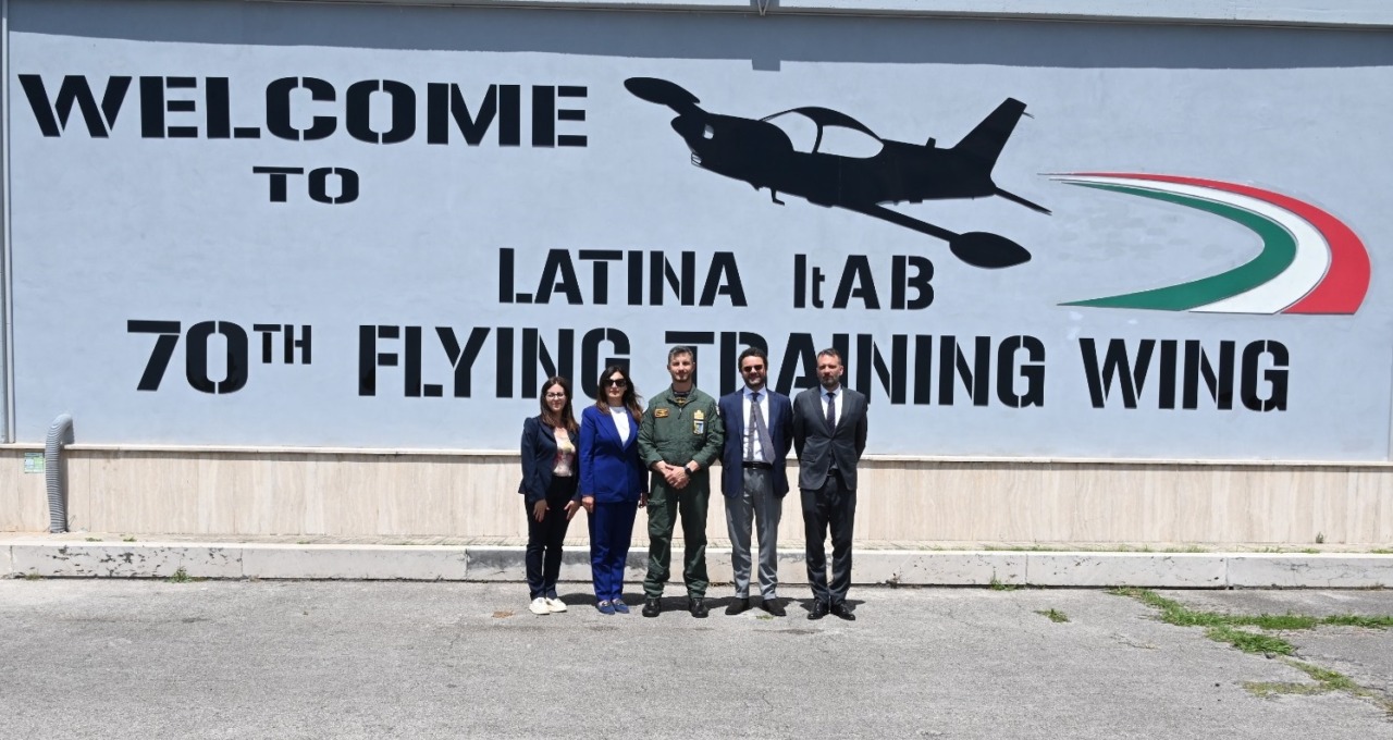 Il sindaco visita il 70° Stormo dell’Aeronautica Militare di Latina