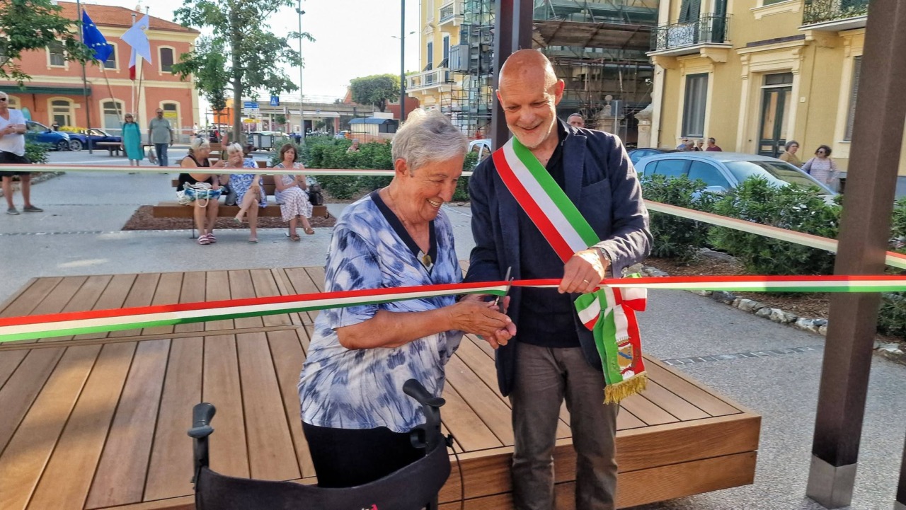 Inaugurata a Lavagna la nuova piazza Torino