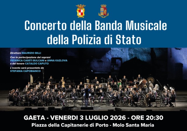 La Banda Musicale della Polizia di Stato in concerto in città