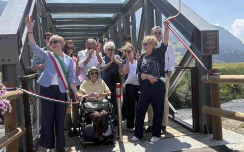 La nuova passerella intitolata a Cardelio Pedrana