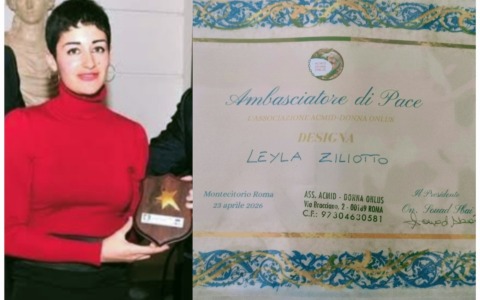 La scrittrice genovese Leyla Ziliotto insignita a Montecitorio del significativo titolo di “Ambasciatore di Pace”