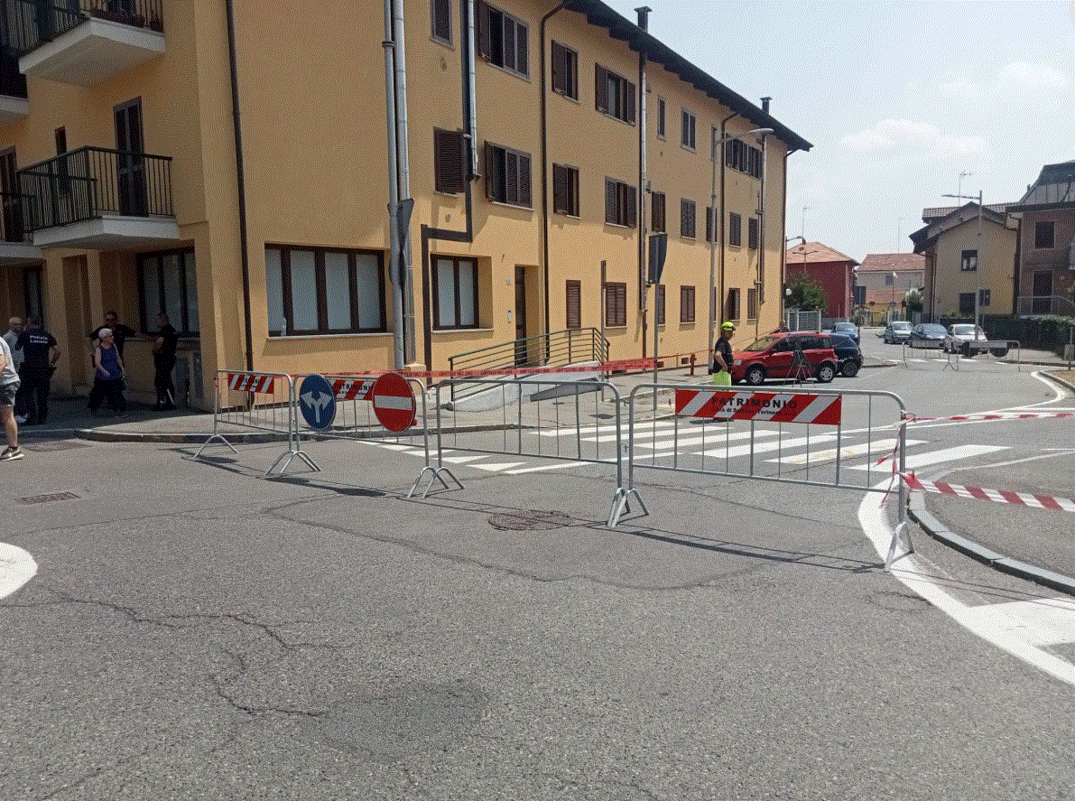 Lavori a Settimo, via Palestro chiusa per intervento urgente