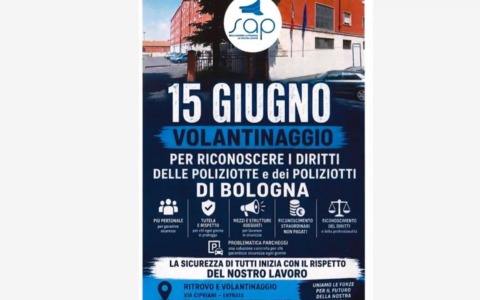 Lunedì iniziativa del Sap per garantire ai poliziotti condizioni di lavoro dignitose
