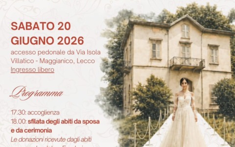 Maggianico, a Villa Ponchielli la sfilata benefica di abiti da sposa e da cerimonia