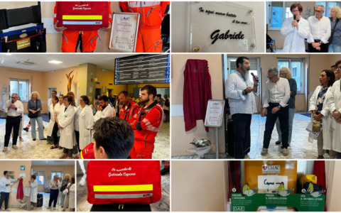Materiale sanitario in dono in memoria di Gabriele Capone