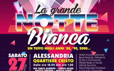 Musica, street food, sport, ed intrattenimento per grandi e piccini: arriva la Notte Bianca al Cristo
