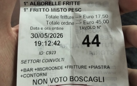 “Non voto Boscagli” sugli scontrini della festa patronale. Caso isolato che crea imbarazzo