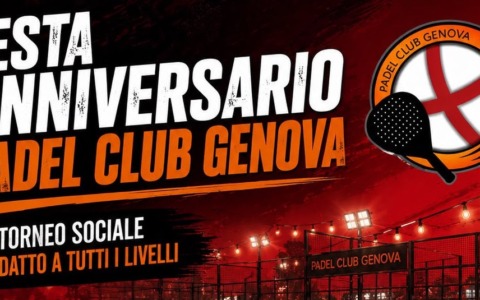 Padel Club Genova, musica e torneo “Open” il 27 giugno a partre dalla 17.00