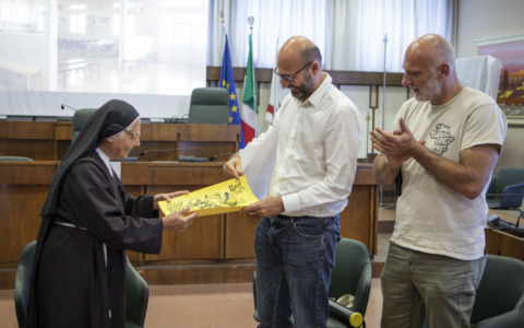 Pontassieve (Firenze), la missionaria suor Valeria ricevuta in Comune