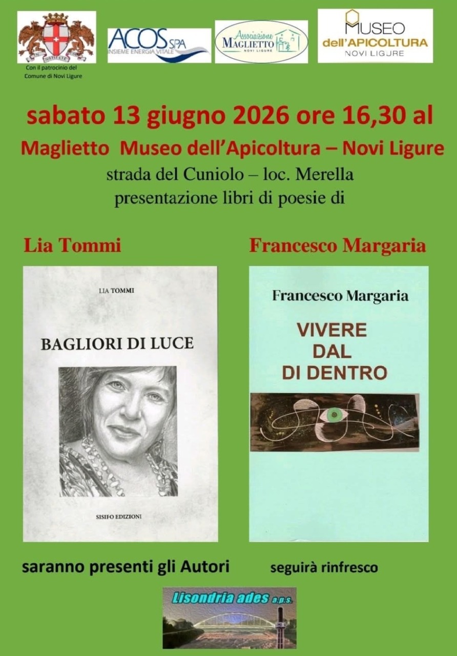 Presentazione di libri di poesia al Museo dell’Apicoltura di Novi Ligure